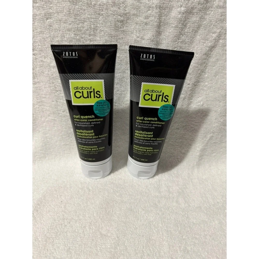 Zotos All About Curls Curl Quench After-Color Conditioner 6.7oz Lot of 2 New